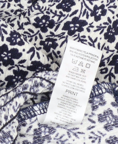 Womens UK Size 12 Savida Blue Tunic Blouse