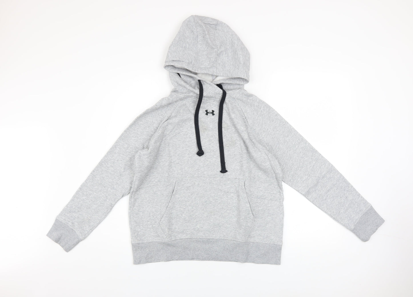 Mens UK Size S Under armour Grey Pullover Hoodie