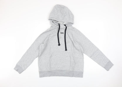 Mens UK Size S Under armour Grey Pullover Hoodie