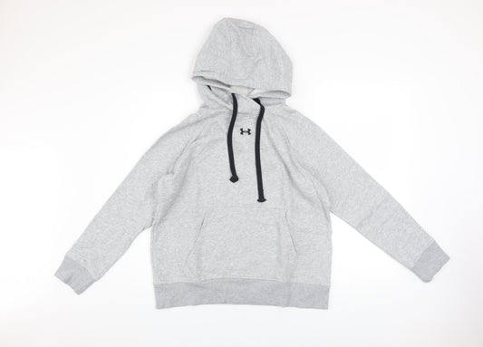Mens UK Size S Under armour Grey Pullover Hoodie