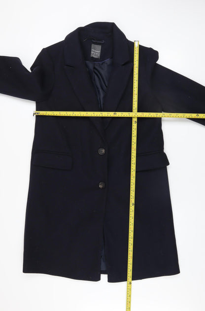 Womens UK Size 12 Primark Black Overcoat
