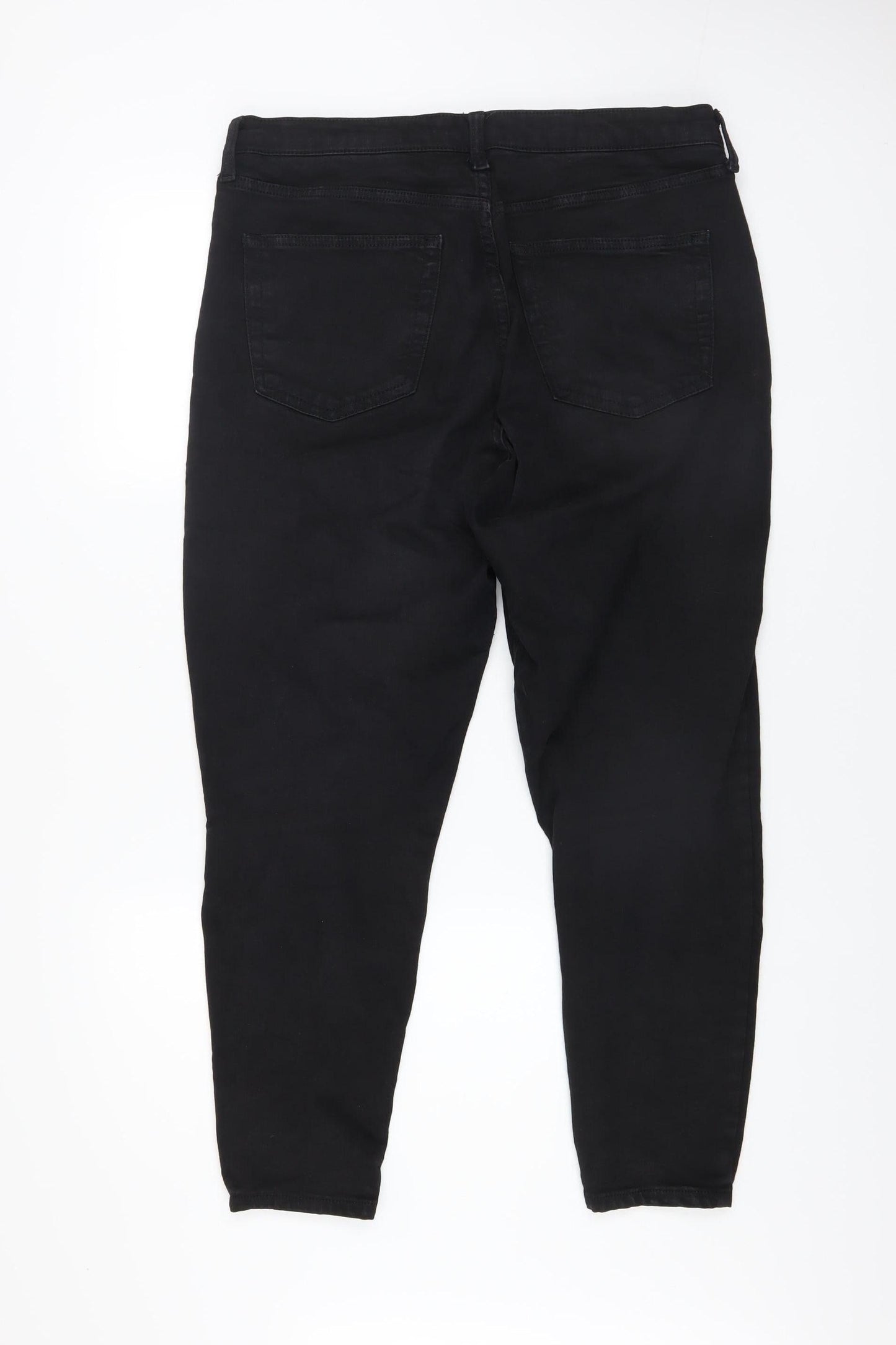 Womens UK Size 16 Topshop Slim Fit Skinny Black Jeans
