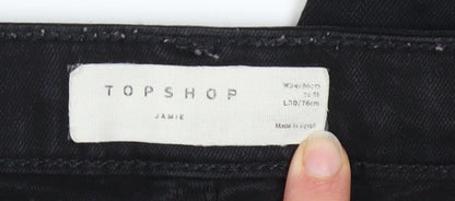 Womens UK Size 16 Topshop Slim Fit Skinny Black Jeans