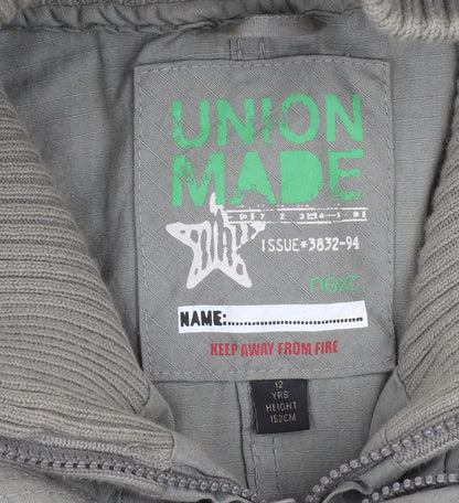 Boys UK Size 12 Years NEXT Green Military Jacket
