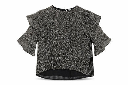 Womens UK Size 18 River Island Black Tunic Blouse