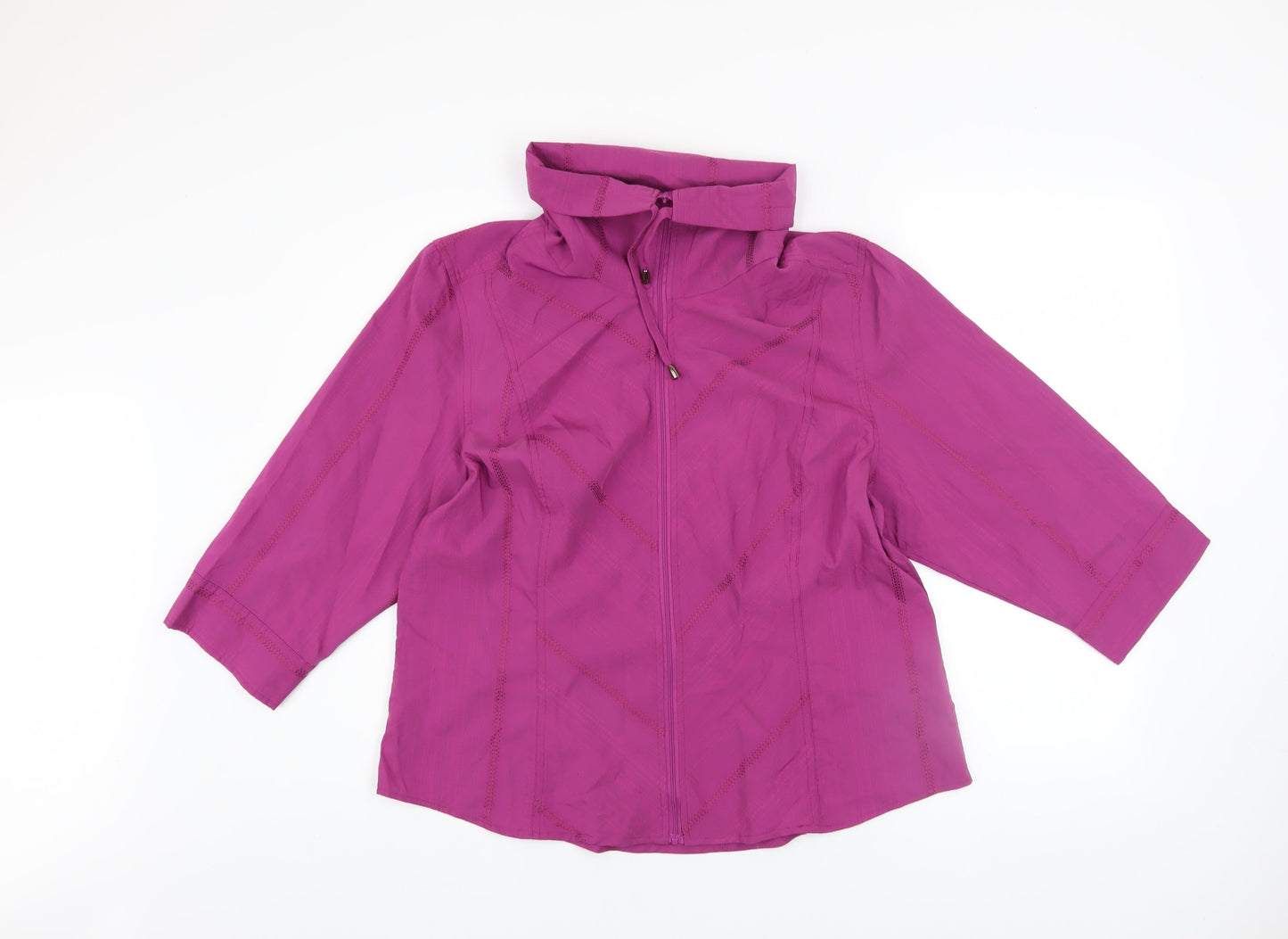 Womens UK Size 16 Jensen Purple Basic Jacket
