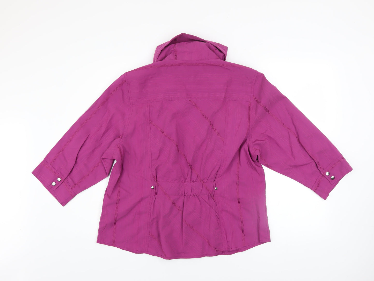 Womens UK Size 16 Jensen Purple Basic Jacket