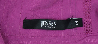 Womens UK Size 16 Jensen Purple Basic Jacket