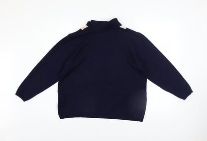 Womens UK Size 18 Freya Blue Pullover Jumper