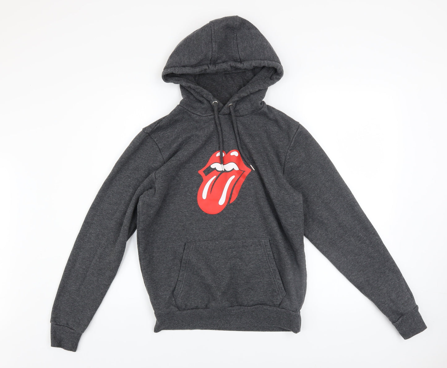 Mens UK Size S The Rolling Stones Grey Pullover Hoodie