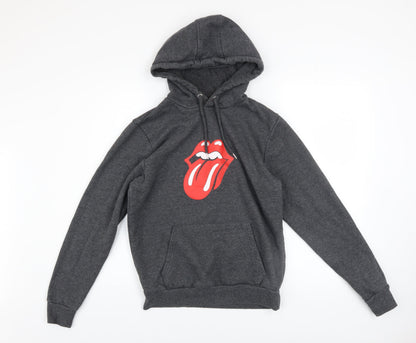 Mens UK Size S The Rolling Stones Grey Pullover Hoodie
