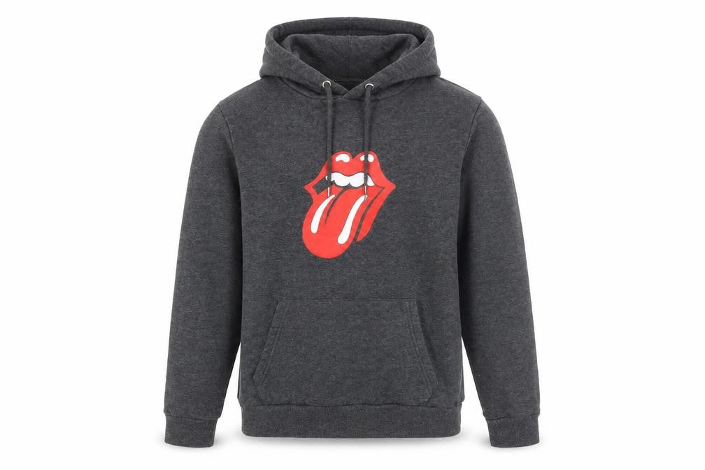 Mens UK Size S The Rolling Stones Grey Pullover Hoodie
