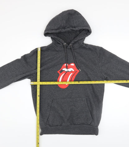 Mens UK Size S The Rolling Stones Grey Pullover Hoodie
