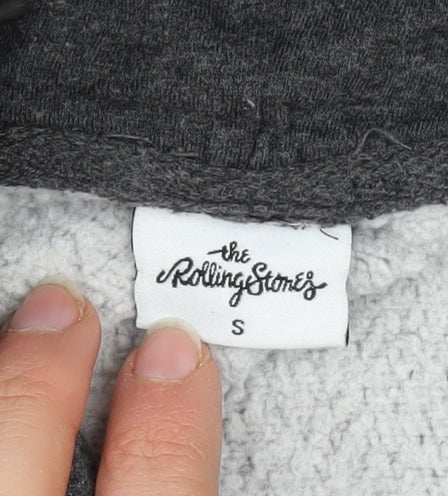 Mens UK Size S The Rolling Stones Grey Pullover Hoodie