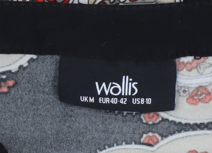 Womens UK Size M Wallis Multicoloured Tunic Blouse