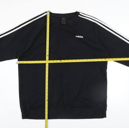 Womens UK Size L adidas Black Pullover Sweatshirt