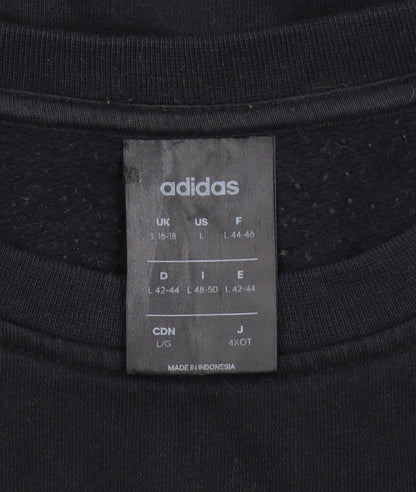 Womens UK Size L adidas Black Pullover Sweatshirt
