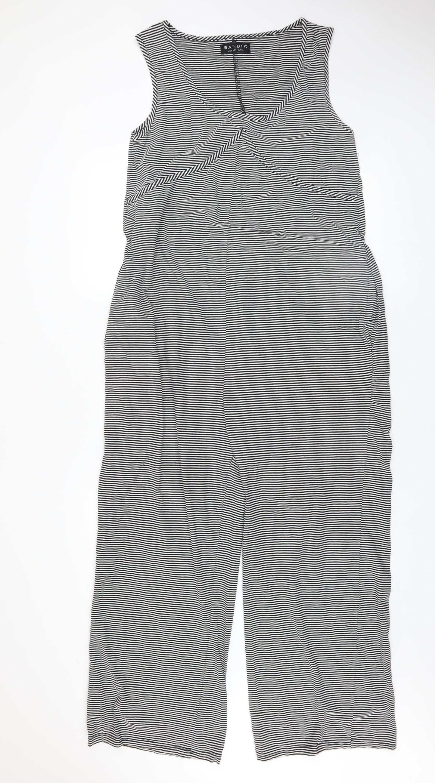Womens UK Size 12 Bandia One-Piece Black Jumpsuit