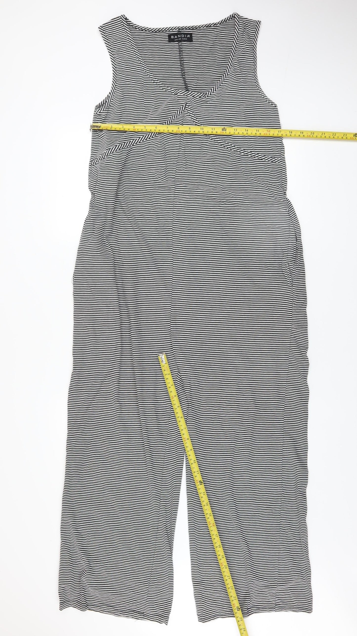 Womens UK Size 12 Bandia One-Piece Black Jumpsuit