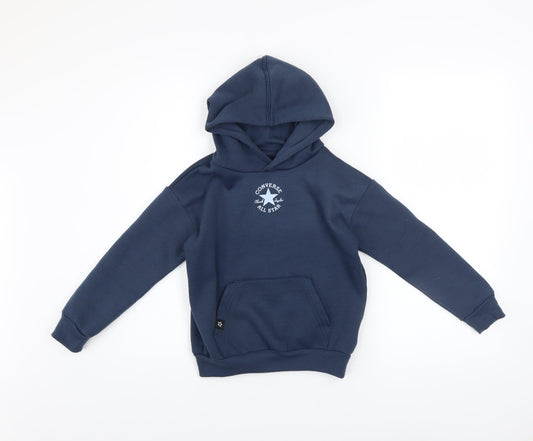 Boys UK Size 5-6 Years Converse Blue Pullover Hoodie
