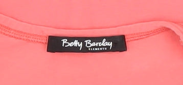 Womens UK Size 12 Betty Barclay Pink Basic T-Shirt