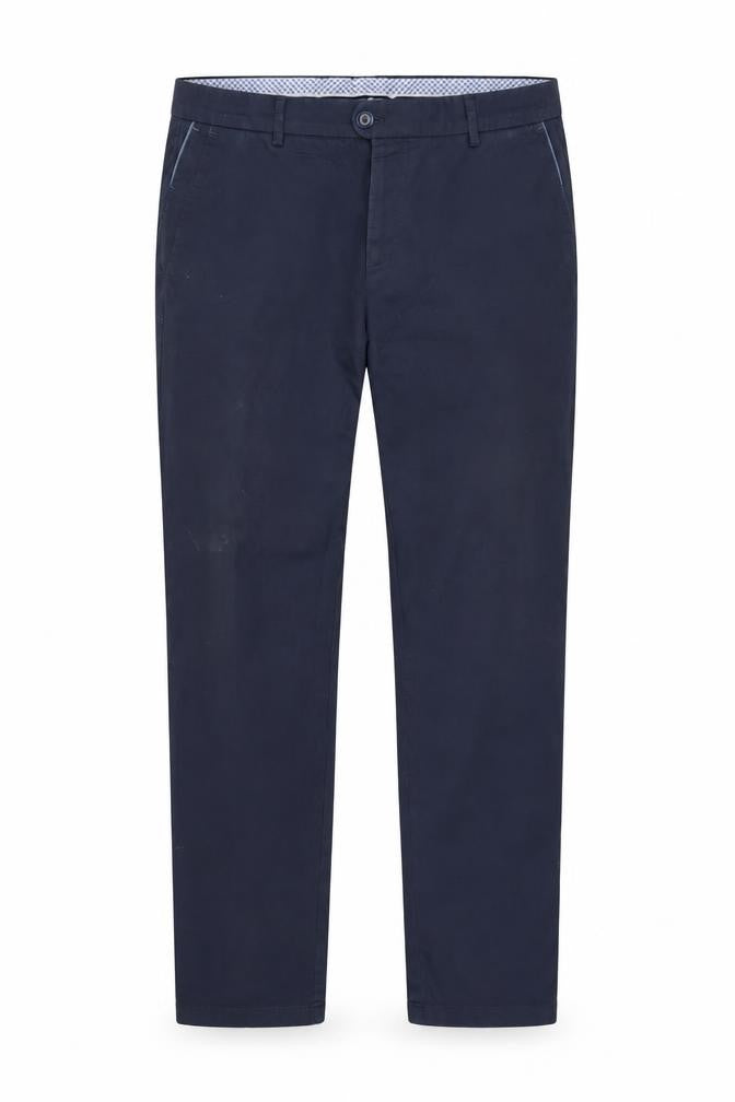 Mens UK Size L Bugatti Regular Fit Chino Blue Trousers