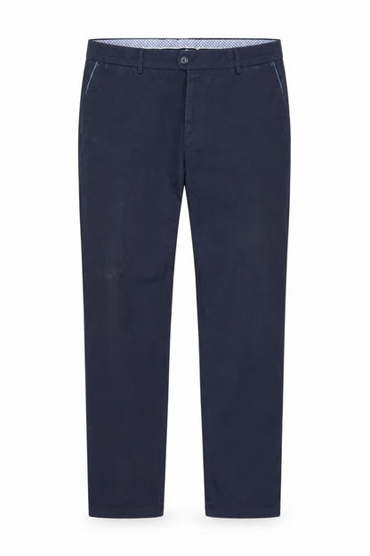 Mens UK Size L Bugatti Regular Fit Chino Blue Trousers