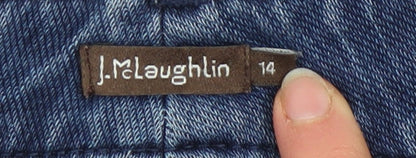 Womens UK Size 14 J.McLaughlin Regular Fit Straight Blue Jeans