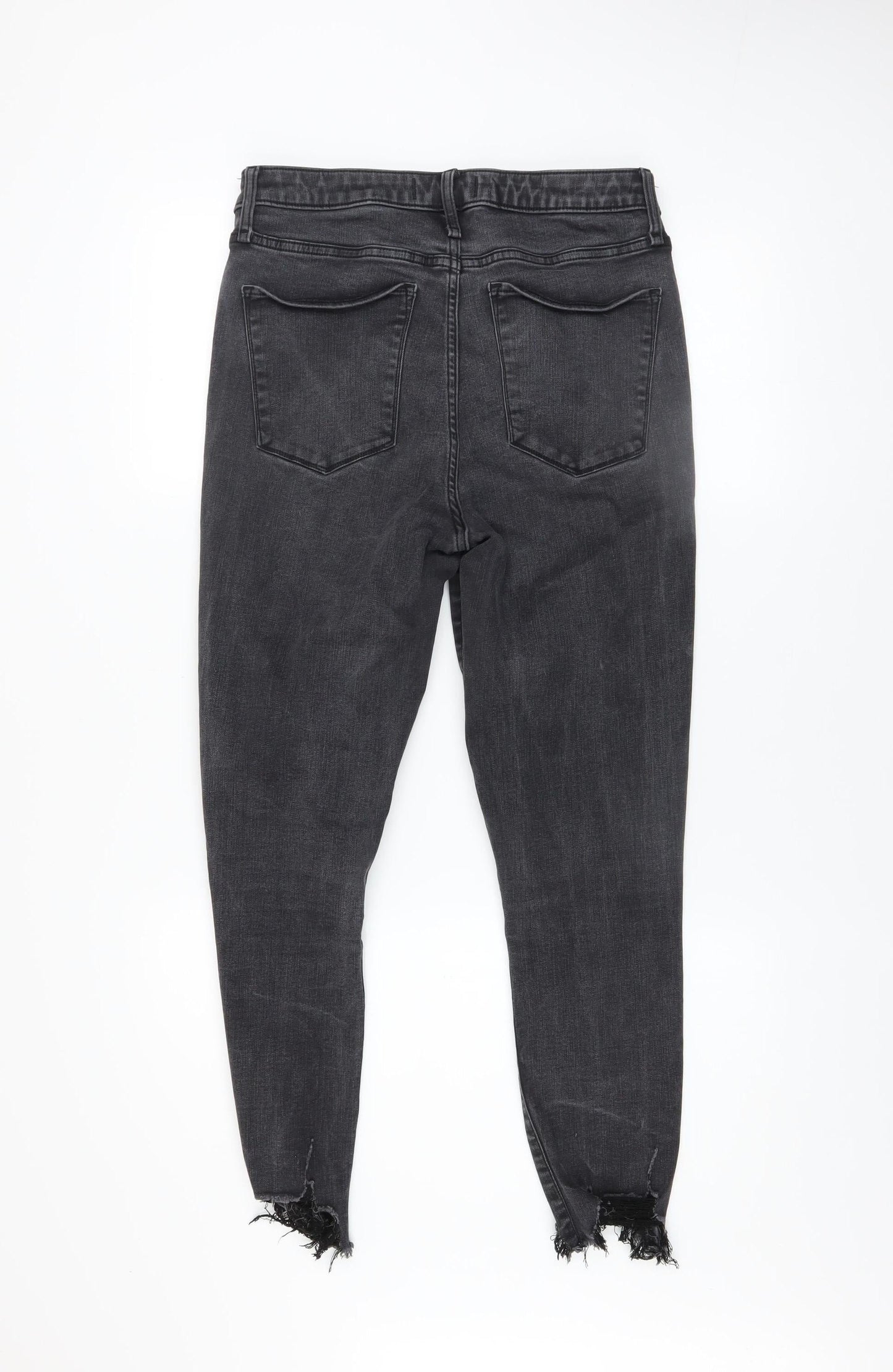 Womens UK Size 10 Abercrombie & Fitch Slim Fit Ankle Black Jeans