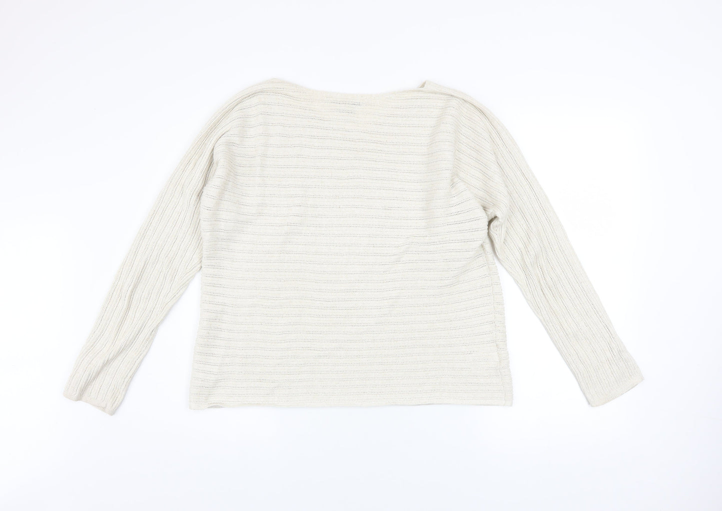 Womens UK Size L Tommy Bahama Ivory Pullover Jumper