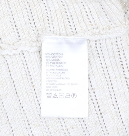 Womens UK Size L Tommy Bahama Ivory Pullover Jumper
