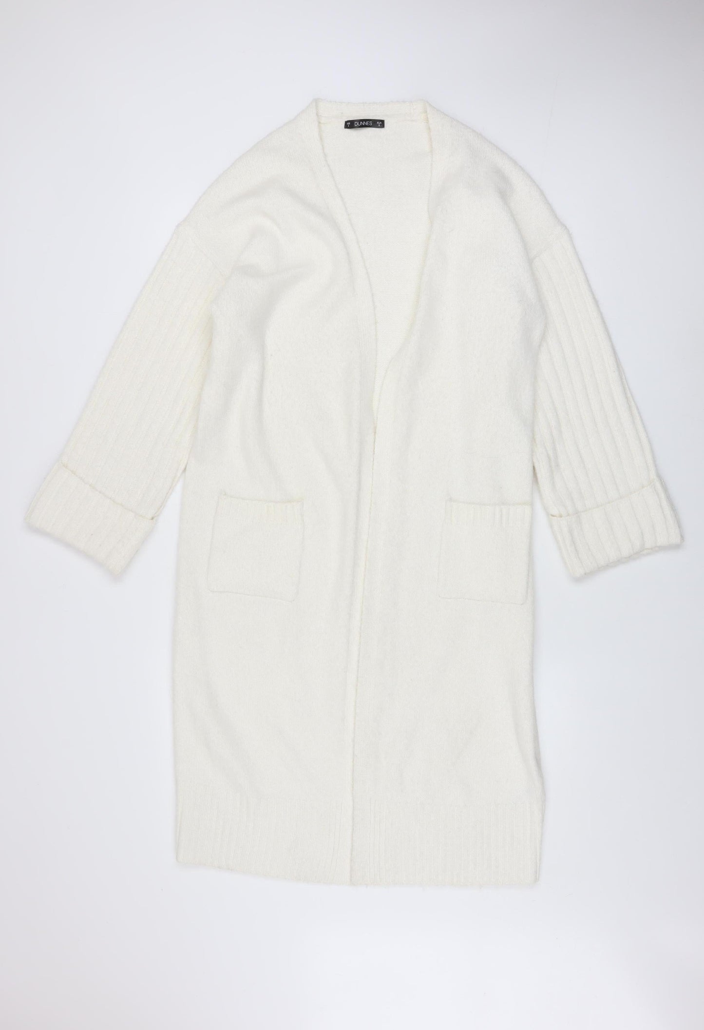 Womens UK Size S Dunnes Ivory Cardigan Jumper