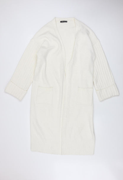 Womens UK Size S Dunnes Ivory Cardigan Jumper