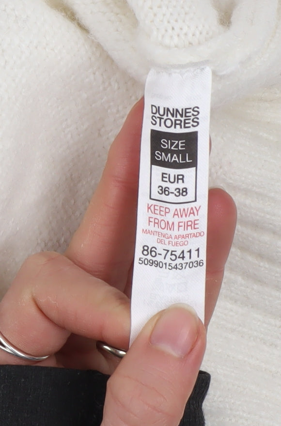 Womens UK Size S Dunnes Ivory Cardigan Jumper
