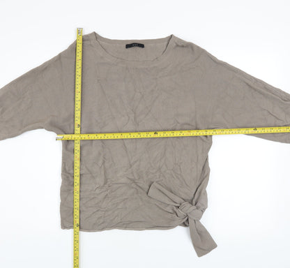 Womens UK Size 14 Oui Beige Pullover Jumper