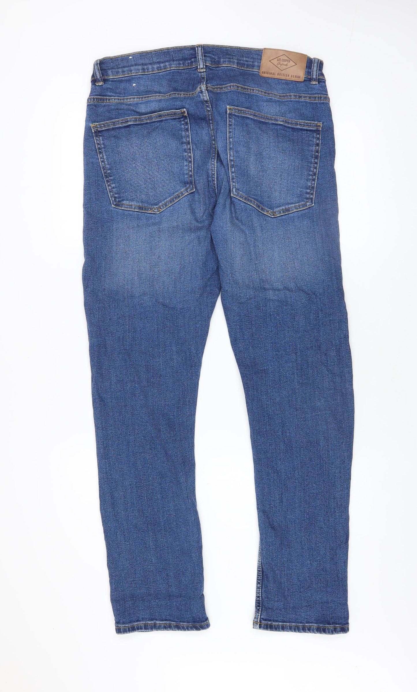 Lee Cooper Men's Blue Slim Fit Straight Jeans W34 L32 Denim