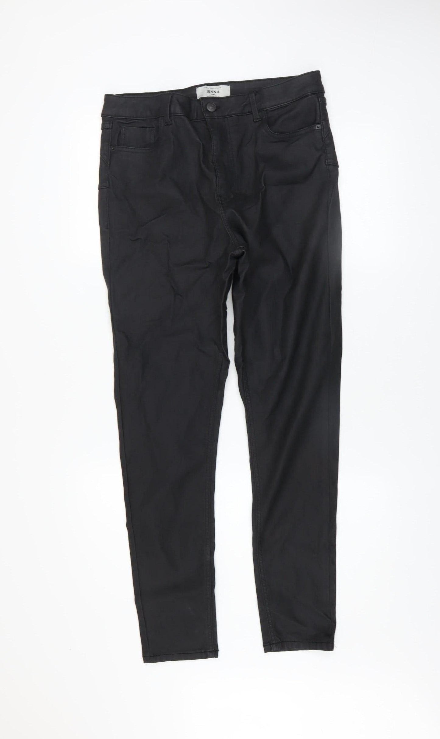Womens UK Size 14 New Look Slim Fit Jegging Black Trousers