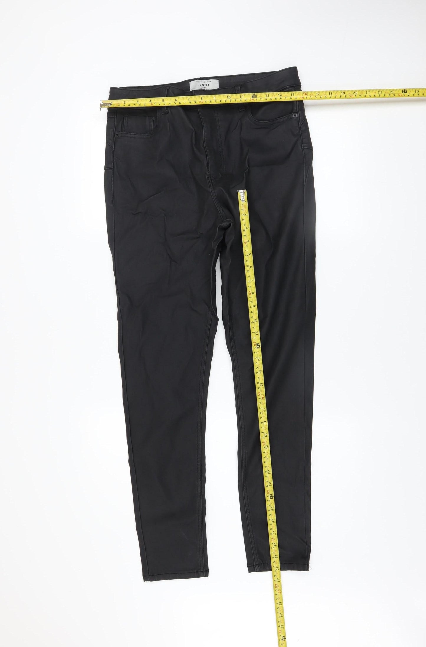 Womens UK Size 14 New Look Slim Fit Jegging Black Trousers