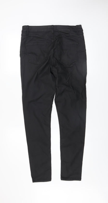 Womens UK Size 14 New Look Slim Fit Jegging Black Trousers