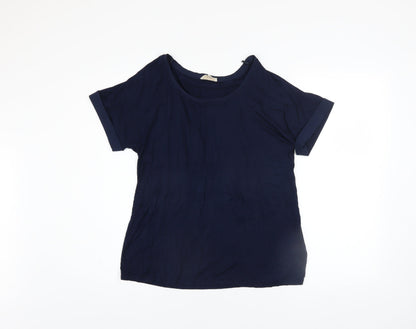 Womens UK Size 12 Phase Eight Blue Basic T-Shirt