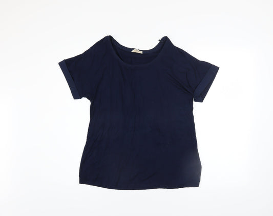 Womens UK Size 12 Phase Eight Blue Basic T-Shirt