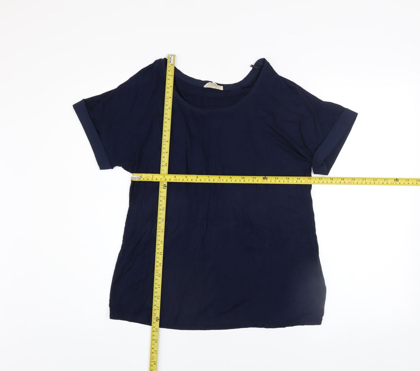 Womens UK Size 12 Phase Eight Blue Basic T-Shirt