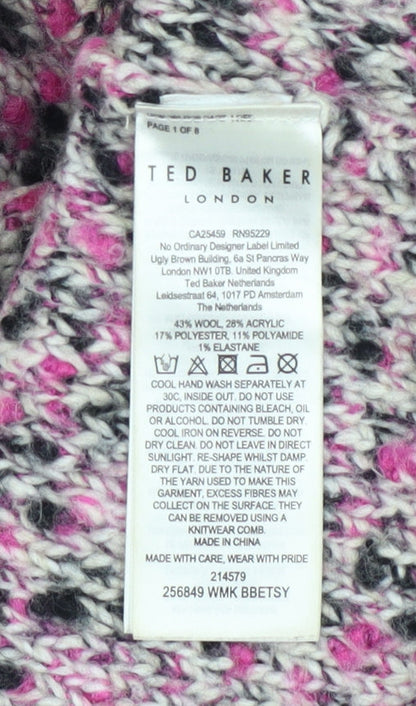 Womens UK Size S Ted Baker Multicoloured Pullover Jumper