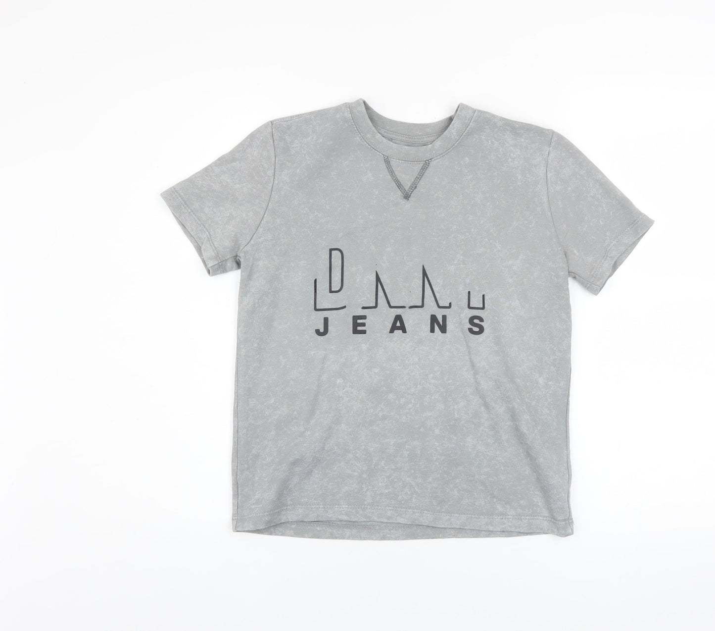 Boys UK Size 10 Years DKNY Grey Basic T-Shirt