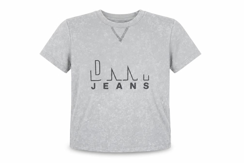 Boys UK Size 10 Years DKNY Grey Basic T-Shirt