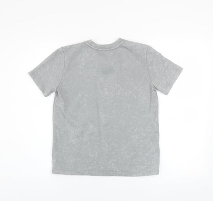 Boys UK Size 10 Years DKNY Grey Basic T-Shirt