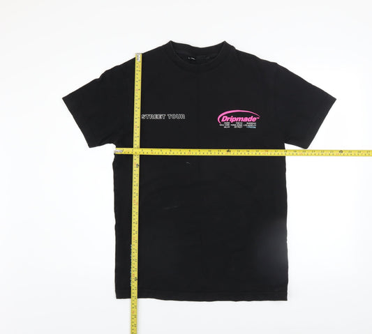 Mens UK Size XS Dripmade Black  T-Shirt