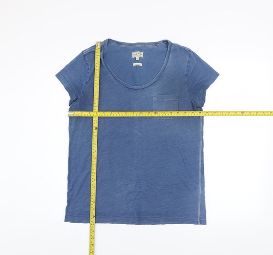 Womens UK Size 12 Jack Wills Blue Basic T-Shirt