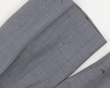 Mens UK Size 36R Remus Uomo Regular Fit Dress Pants Grey Trousers