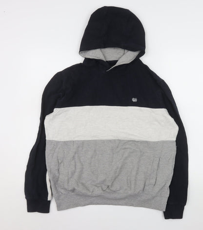 Mens UK Size M Burton Grey Pullover Hoodie